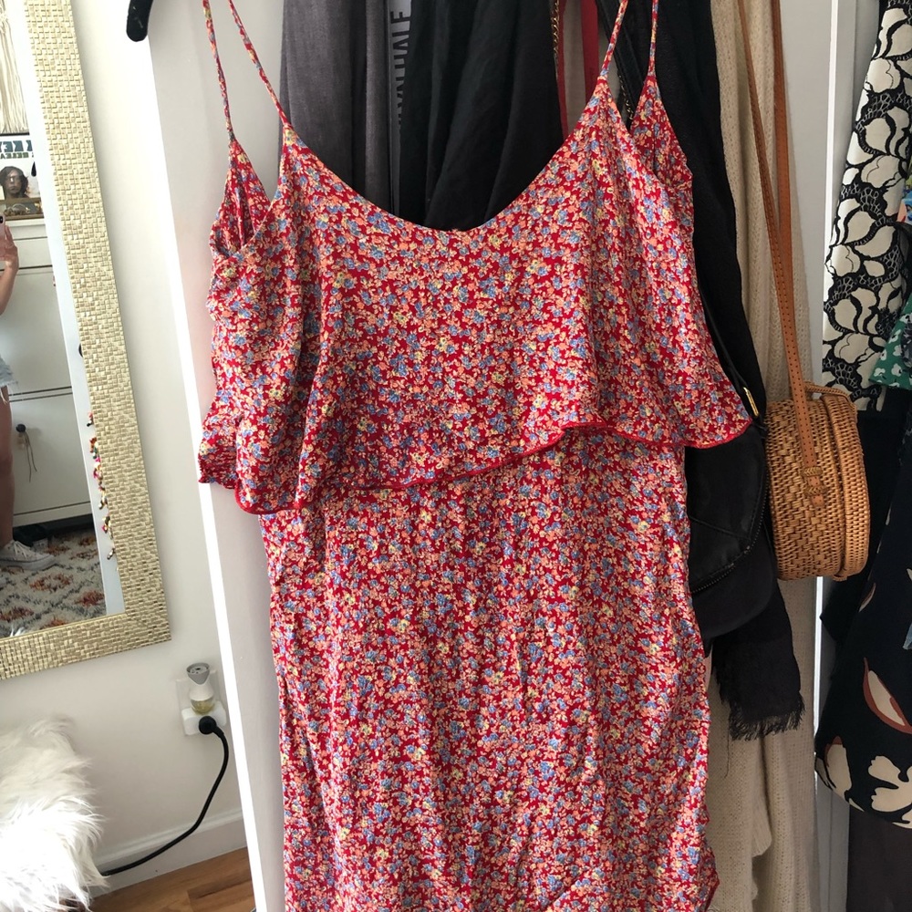 Blu moon chiffon backless dress